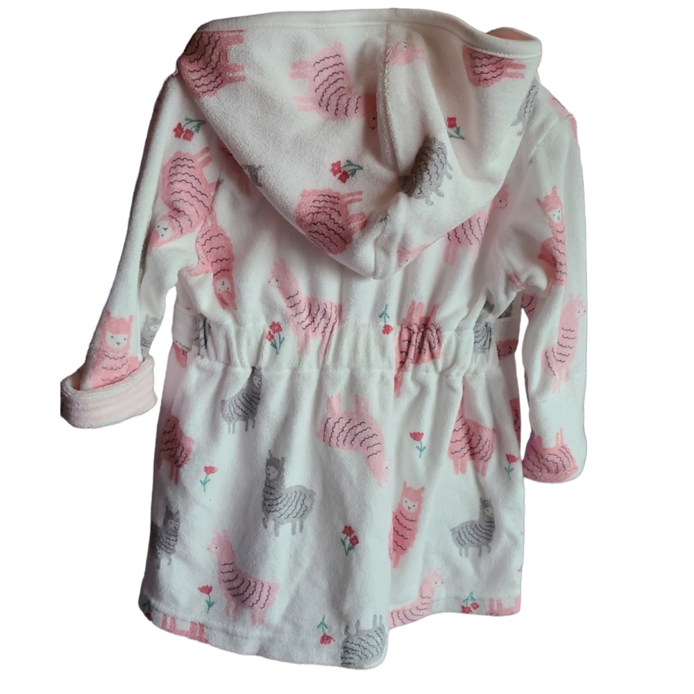 Carter's Just One You Baby Girls' Llama Bath Robe - Picture 3 of 7